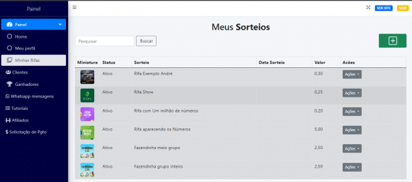 Script Rifa 10.0 em php