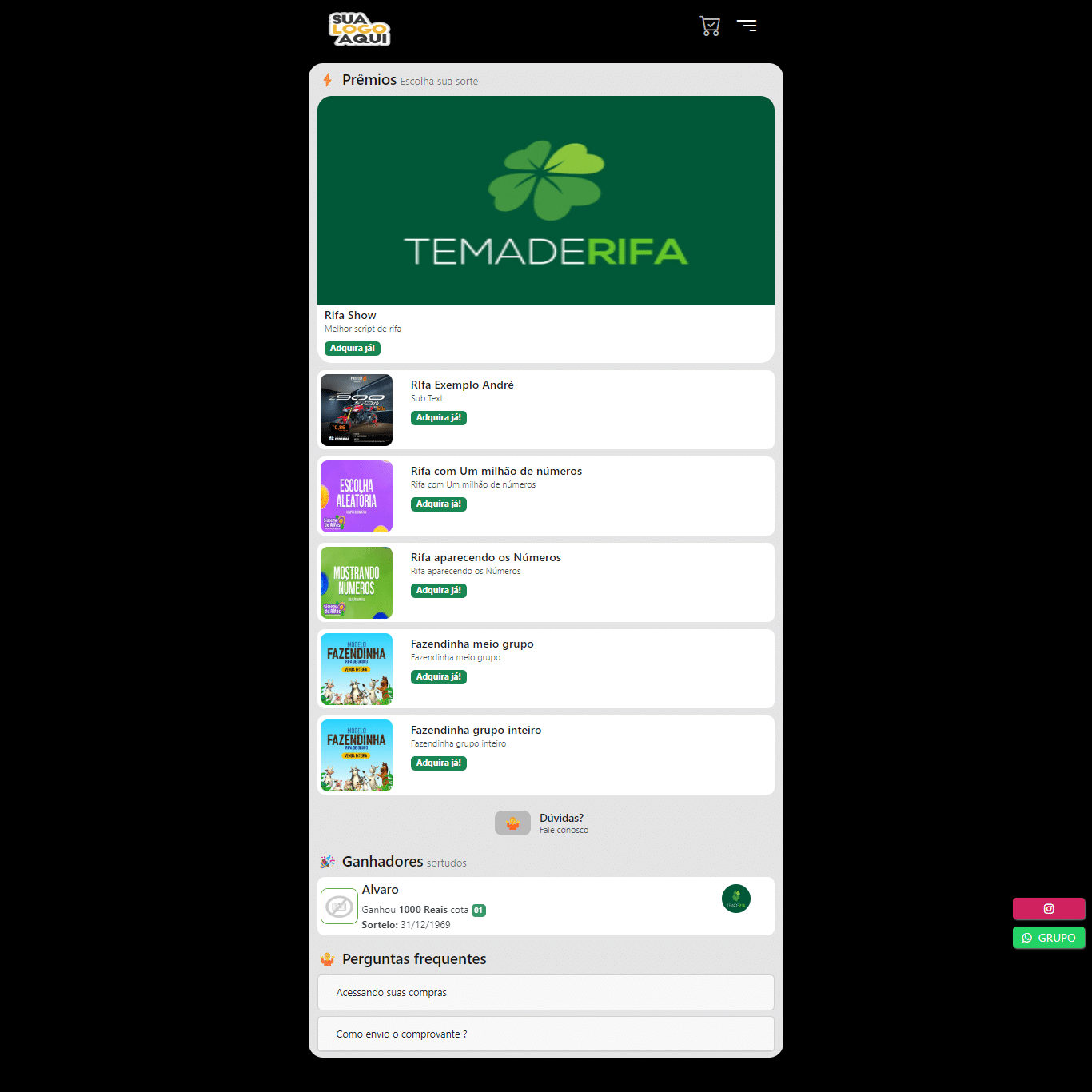 Script Rifa 10.0 em php